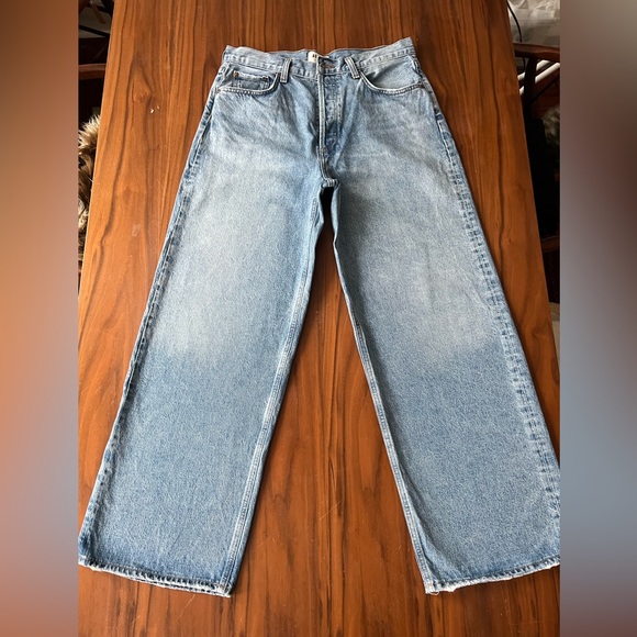 Agolde Denim - Agolde Low Slung Baggy Wide Leg Jeans